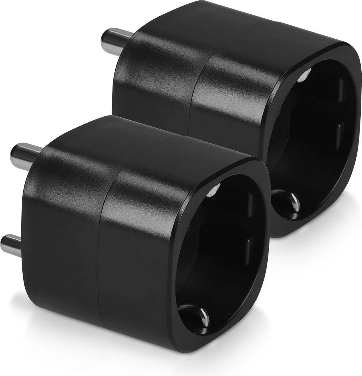 Kwmobile Set Van 2 Reisstekkers - Type D Wereldstekker - Voor Het Opladen Van Je Telefoon En Reisaccessoires - In Bijv. India, Nepal En Sri Lanka - Zwart 5 Kwmobile Set Van 2 Reisstekkers - Type D Wereldstekker - Voor Het Opladen Van Je Telefoon En Reisaccessoires - In Bijv. India, Nepal En Sri Lanka - Zwart - Afbeelding 3