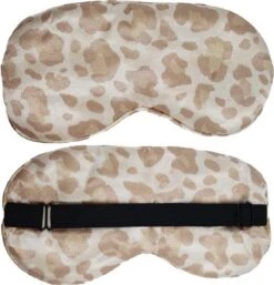 Slaapmasker Extra Zacht Satijn - Luipaard - Thuis - Verduisterend - Onderweg - Vliegtuig - Festival - Slaapcomfort - ODaani