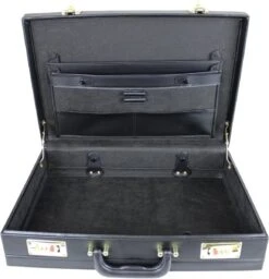 Attachékoffer Zwart - Kunstleer - Documentenkoffer - Attache Koffer Cijferslot - Laptopkoffer - Kantoor Koffer -Voyago Winkel 1156x1200 6