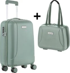 CarryOn Skyhopper Handbagage En Beautycase - 55cm TSA Trolley En Make-up Koffer - Olijf 13 CarryOn Skyhopper Handbagage En Beautycase - 55cm TSA Trolley En Make-up Koffer - Olijf -Voyago Winkel 1157x1200 15