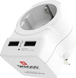 SKROSS - Reisadapter - Europa Naar Verenigd Koninkrijk (UK) Reisadapter + 2xUSB 2400 MA -Voyago Winkel 1157x1200 25
