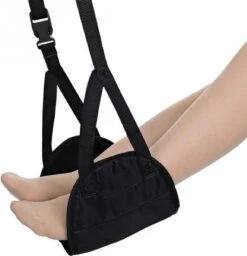 Footrest Voetenhangmat Met Opbergzak + SIMIA™ Vormbare Siliconen Oordopjes - Kneedbare Oordoppen - Comfortabel En Verstelbaar Hangmat Voor Voeten - Voetensteun - Vliegtuig - Trein - Reizen -Voyago Winkel 1157x1200 27
