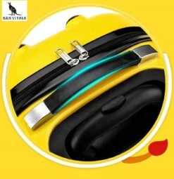 San Vitale® - Lichtgewicht Reis Koffer - Trolley - Handbagage - Dino - Krokodil - Groen -Voyago Winkel 1161x1200