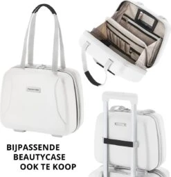 CarryOn Skyhopper Reiskoffer - 68.5cm TSA Trolley Met OKOBAN - Wit -Voyago Winkel 1163x1200 1