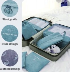 Somstyle Packing Cubes Set 7-Delig - Organizer Voor Koffer En Backpack - Blauw -Voyago Winkel 1163x1200 9