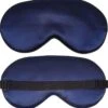 Slaapmasker Extra Zacht Satijn - Blauw - Thuis - Verduisterend - Onderweg - Vliegtuig - Festival - Slaapcomfort - ODaani