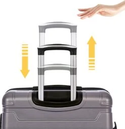 Merax 3-delig Kofferset Met TSA Slot - Trolleyset ABS 40L, 70L & 110 Liter - Grijs 15 Merax 3-delig Kofferset Met TSA Slot - Trolleyset ABS 40L, 70L & 110 Liter - Grijs -Voyago Winkel 1167x1200 7