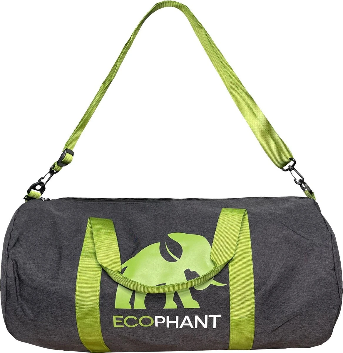 Ecophant Ronde Polyester Sporttas En Weekendtas 32 Liter - Grijs 6 Ecophant Ronde Polyester Sporttas En Weekendtas 32 Liter - Grijs - Afbeelding 4