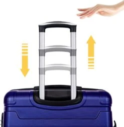 Merax 3-delig Kofferset Met TSA Slot - Trolleyset ABS 40L, 70L & 110 Liter - Blauw -Voyago Winkel 1168x1200 5