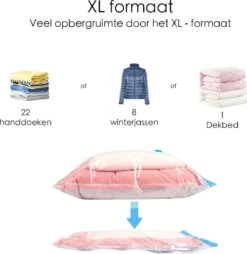 Vacuum Opbergzakken 6 Stuks – XL Vacuümzakken - Reis Opbergzakken – Travel Bag - XL – Set Van 6 - Inclusief Handpomp -Voyago Winkel 1169x1200 10
