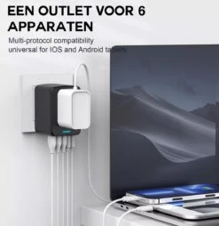 TravelHawk Universele Wereldstekker Met 2x Fastcharge USB-C En 3 USB Poorten - Reisstekker - Internationale Reisstekker Voor 150+ Landen - Amerika (USA) - Engeland (UK) - Australië - Azië - Zuid Amerika - Afrika - Wereldstekkers - Zwart -Voyago Winkel 1169x1200 9