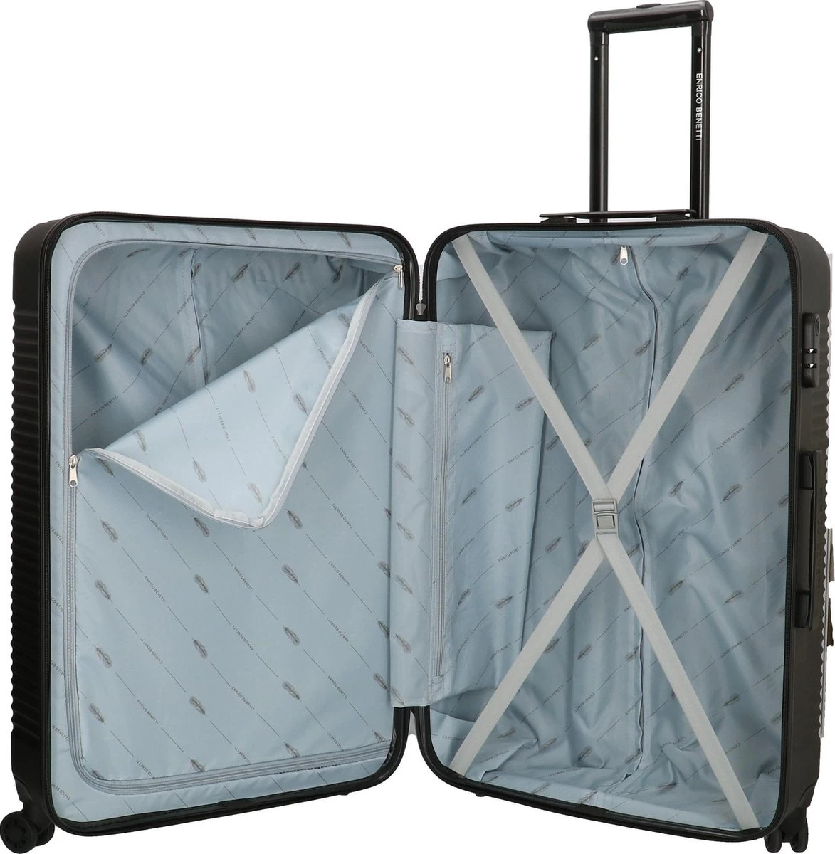 Enrico Benetti Louisville Driedelige Kofferset Hardcase - 39040 - Zwart 10 Enrico Benetti Louisville Driedelige Kofferset Hardcase - 39040 - Zwart - Afbeelding 8