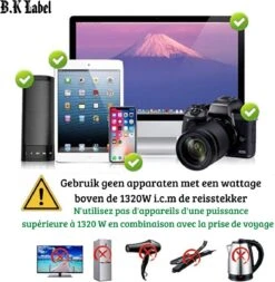 B.K Label Universele Internationale Reisstekker - 2 Usb Poorten -Voyago Winkel 1173x1200 6