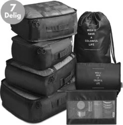 VAIVE Packing Cubes - Koffer Organizer Set - Bagage Organizers - Compression Cube - Travel Backpack Organizer