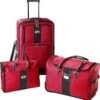 Kofferset - Reisset - Trolleykoffer, Trolleyreistas En Reistas - Rood -Voyago Winkel 1176x1200