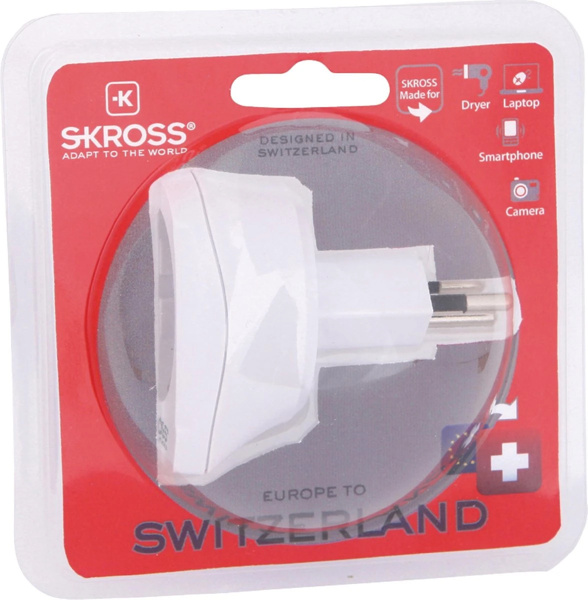 SKROSS Reisstekker Europa Naar Zwitserland 5 SKROSS Reisstekker Europa Naar Zwitserland - Afbeelding 3
