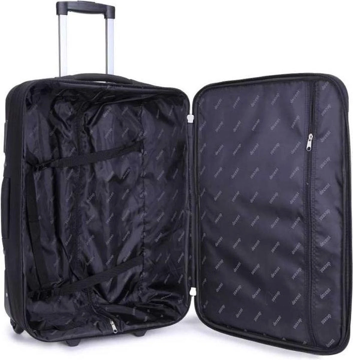 Decent Basic-Line Large Trolley 73 Cm - Zwart 7 Decent Basic-Line Large Trolley 73 Cm - Zwart - Afbeelding 5