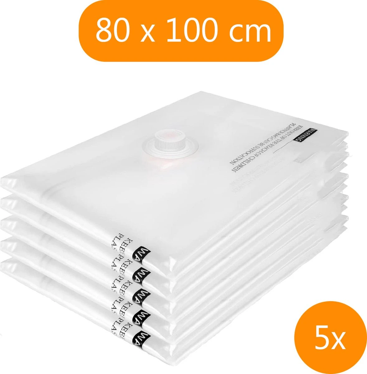 Meisterhome Vacuümzakken 5 Stuks - 80 X 100 Cm – Opbergzakken Voor Kleding, Dekbedden En Kussens – Vacuüm Zakken 3 Meisterhome Vacuümzakken 5 Stuks - 80 X 100 Cm – Opbergzakken Voor Kleding, Dekbedden En Kussens – Vacuüm Zakken
