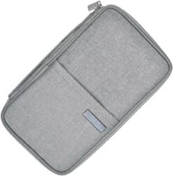 ZILOU® Paspoort Hoesje - Travel Organizer Reisetui - Grijs