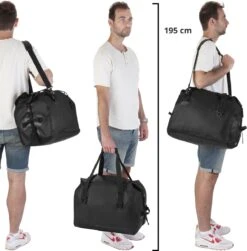 Dutch Mountains Reistas 40ltr – Waterdichte Duffelbag – Sporttas – Travelbag - Roll-top Sluiting – Zwart -Voyago Winkel 1182x1200 26