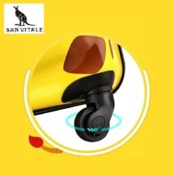 San Vitale® - Lichtgewicht Reis Koffer - Trolley - Handbagage - Dino - Krokodil - Groen -Voyago Winkel 1183x1200