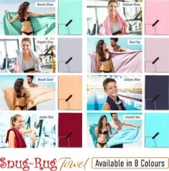 Snug Rug - Handdoeken - Microvezel Handdoek - Badhanddoeken - Badlaken - Reishanddoek - Badhanddoek - Badlakens - 80 X 160 Cm - Blauw -Voyago Winkel 1184x1200 13