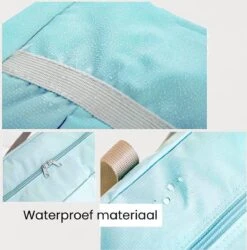 Merkloos Duffelbag - Reistas - Sporttas - Opvouwbare Reistas - Weekendtas - Strandtas - Lichtblauw -Voyago Winkel 1187x1200 12