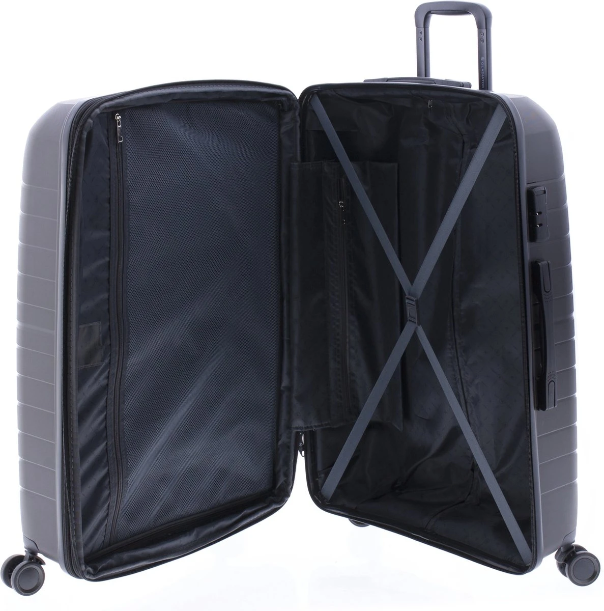 Gladiator Kick-Off Grote Koffer Expandable -76 Cm - 99/125 Liter - Eco Friendly Recyclebaar PP - Donkergrijs 8 Gladiator Kick-Off Grote Koffer Expandable -76 Cm - 99/125 Liter - Eco Friendly Recyclebaar PP - Donkergrijs - Afbeelding 6