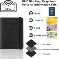 BOTC RFID Paspoorthoesje - RFID Signaal Blokkeren - Paspoorthouder - Roze -Voyago Winkel 1188x1200 16