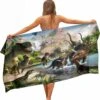 Ulticool - Dinosaurus T-Rex - Handdoek Microvezel - Sneldrogend Badlaken – 160 X 80 Cm - Voor Reizen Fitness Gym Sport Spa Yoga - Reishanddoek Kind - Microfiber Decoratie Doek Voor Jongen Of Meisje - Lichtgewicht Reis Strandlaken -Voyago Winkel 1191x1200 13
