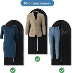 Kledinghoes - 10x Transparante Opbergtas - Kledingzak Met Rits - Opbergzak Voor Trouwjurk - 60x140cm -Voyago Winkel 1191x1200 29