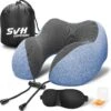 SVH Company Premium Nekkussen Met Gratis Slaapmasker En Oordoppen – Ergonomische Memory Foam Reiskussen Voor Op Reis – Auto Vliegtuig Reis Nek Kussen Travel Pillow – Blauw -Voyago Winkel 1192x1200 26