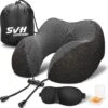 SVH Company Premium Nekkussen Met Gratis Slaapmasker En Oordoppen – Ergonomische Memory Foam Reiskussen Voor Op Reis – Auto Vliegtuig Reis Nek Kussen Travel Pillow – Zwart -Voyago Winkel 1192x1200 28