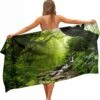 Ulticool - Regenwoud Natuur Eco Planten Waterval - Handdoek Microvezel - Sneldrogend Badlaken – 160 X 80 Cm - Voor Reizen Fitness Gym Sport Spa Yoga - Reishanddoek - Microfiber Decoratie Doek - Voor Man Of Vrouw - Lichtgewicht Kleed Reis Strandlaken -Voyago Winkel 1192x1200 31