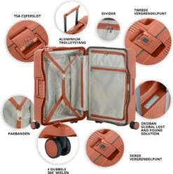 CarryOn Protector Luxe 3-delige Kofferset - Trolleyset Met TSA-kliksloten - Terra -Voyago Winkel 1193x1200 16