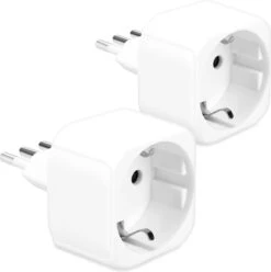 Kwmobile 2x Reisstekker Type L - Ideaal Voor Reizen In Italië, Syrië En Chili - Vakantiestekker In Wit -Voyago Winkel 1193x1200 23