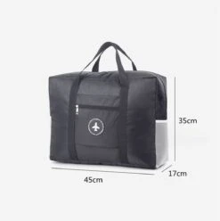 Merkloos Duurzame Reistas Voor Weekendjes Weg - Waterdicht - Met Handige Insteekvakken - Zwart -Voyago Winkel 1195x1200 5