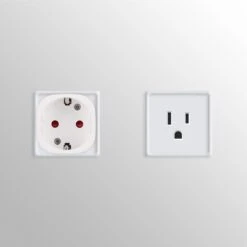 Kwmobile 2x Reisstekker Type B - Ideaal Voor Reizen In Amerika, Canada En Thailand - Voor Stopcontacten Type B - Wit -Voyago Winkel 1198x1200 21