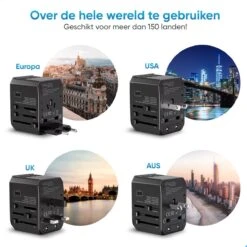 Smath Reisstekker Universeel Met 5 USB Poorten – Engeland – Amerika – Italie – USA – UK – Australie – Wereldstekker -Voyago Winkel 1198x1200 28