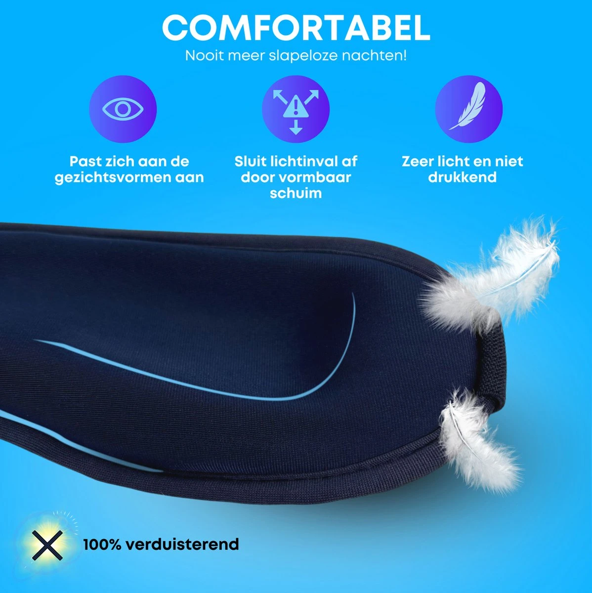 Boostiv Pulse Slaapmasker - Slaapmasker Vrouwen - Pulse & Verwarmend - Oogmasker Slaap - Traagschuim Slaapmasker 5 Boostiv Pulse Slaapmasker - Slaapmasker Vrouwen - Pulse & Verwarmend - Oogmasker Slaap - Traagschuim Slaapmasker - Afbeelding 3