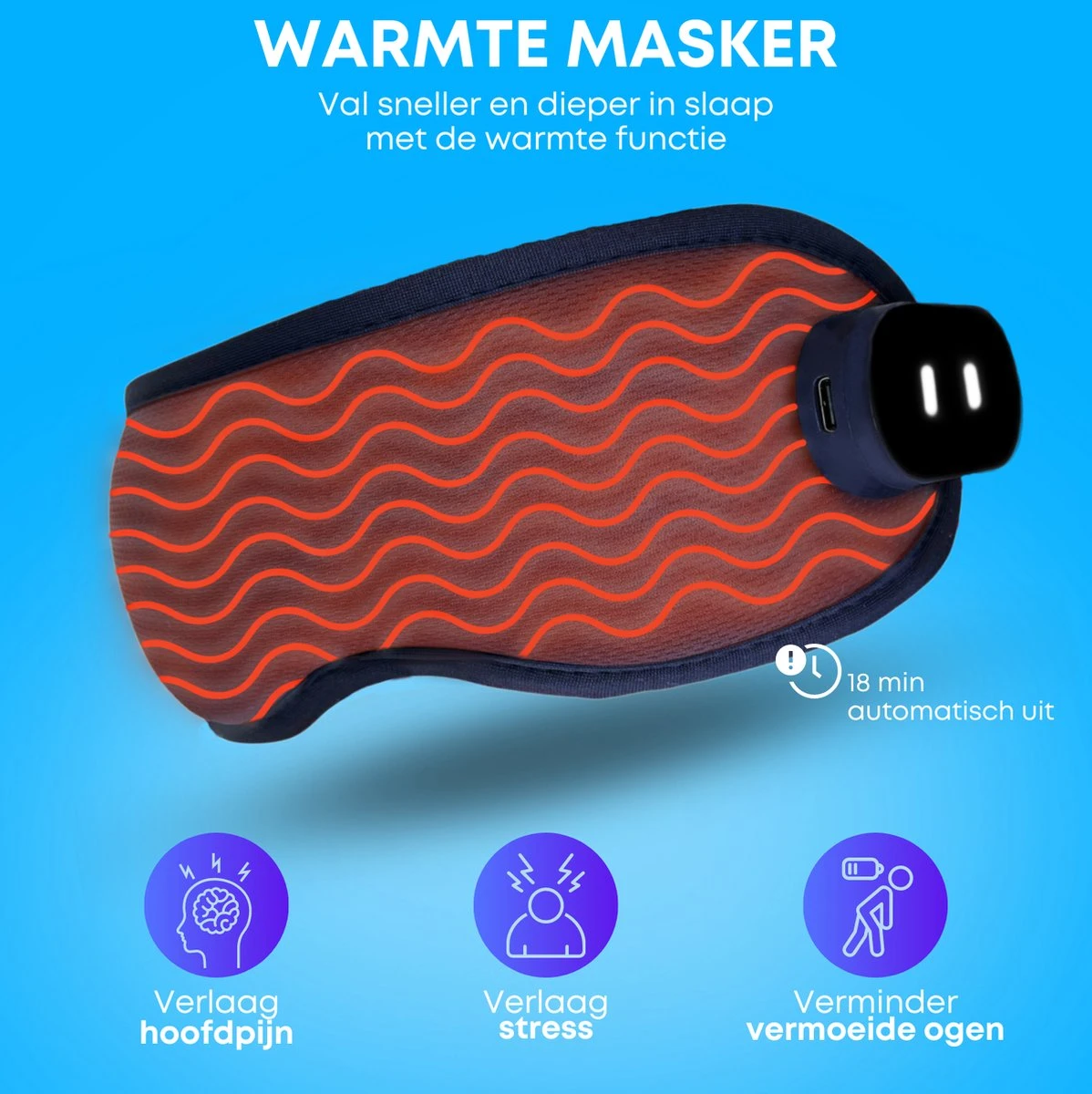 Boostiv Pulse Slaapmasker - Slaapmasker Vrouwen - Pulse & Verwarmend - Oogmasker Slaap - Traagschuim Slaapmasker 9 Boostiv Pulse Slaapmasker - Slaapmasker Vrouwen - Pulse & Verwarmend - Oogmasker Slaap - Traagschuim Slaapmasker - Afbeelding 7