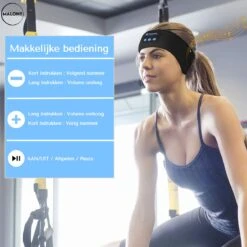 Malony Slaapmasker Bluetooth - Slaaptrainer - Hoofdband - Oogmasker - Oplaadbaar - Uitwasbaar - Zwart -Voyago Winkel 1198x1200 50