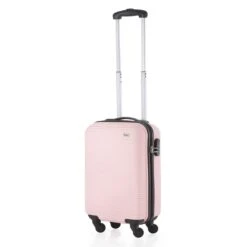 TravelZ Horizon Handbagagekoffer - 54cm Handbagage Trolley Met Gevoerde Binnenkant - Baby Roze -Voyago Winkel 1199x1200 2