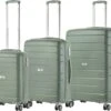 TravelZ Big Bars Kofferset - Trolleyset 3-delig Met TSA-slot - Olijf