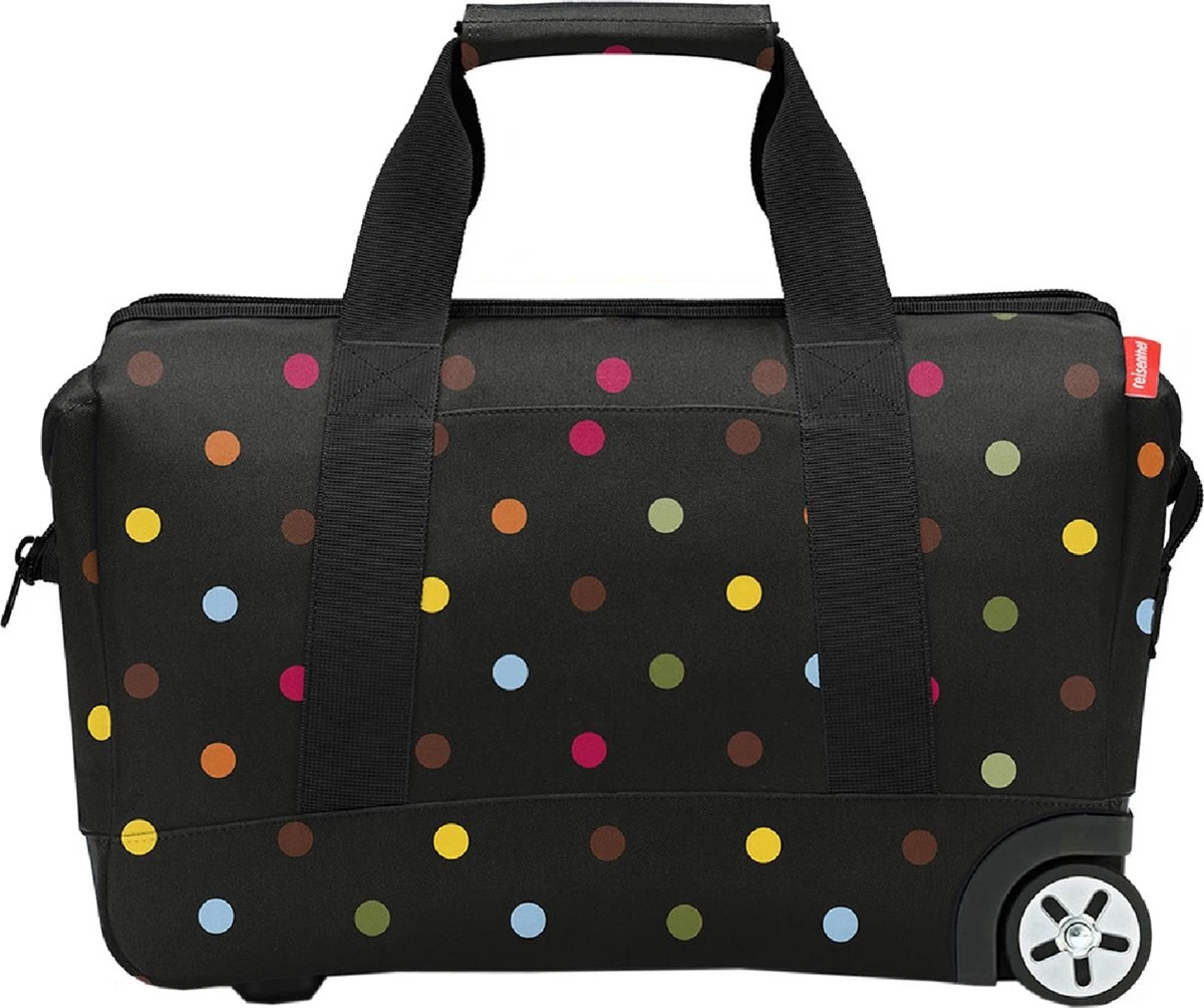 Reisenthel Allrounder Trolley Reiskoffer Reistas Op 2 Wielen - 30L - Dots Zwart 12 Reisenthel Allrounder Trolley Reiskoffer Reistas Op 2 Wielen - 30L - Dots Zwart - Afbeelding 10