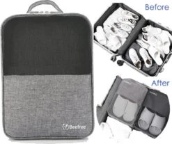 Beefree Schoenen Organiser | Schoenenzak | Schoenentas | Grijs