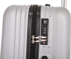 Royalty Rolls Amsterdam Handbagage Koffer 52 Cm - 25 Liter - Zilvergrijs -Voyago Winkel 1200x1011