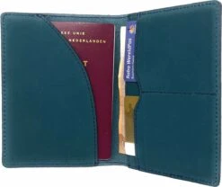 Su.B Paspoort Hoesje - Paspoort Cover-- Kaarthouder - Leer - Turquoise -Voyago Winkel 1200x1011 9