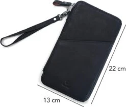 DONBOLSO Travel Organiser Orlando 2021 I Premium Lederen Paspoortkoffer I Paspoortkoffer Voor Paspoort, ID, Boarding Cards, Reisdocumenten I Paspoortkoffer I Vintage Zwart -Voyago Winkel 1200x1013 2