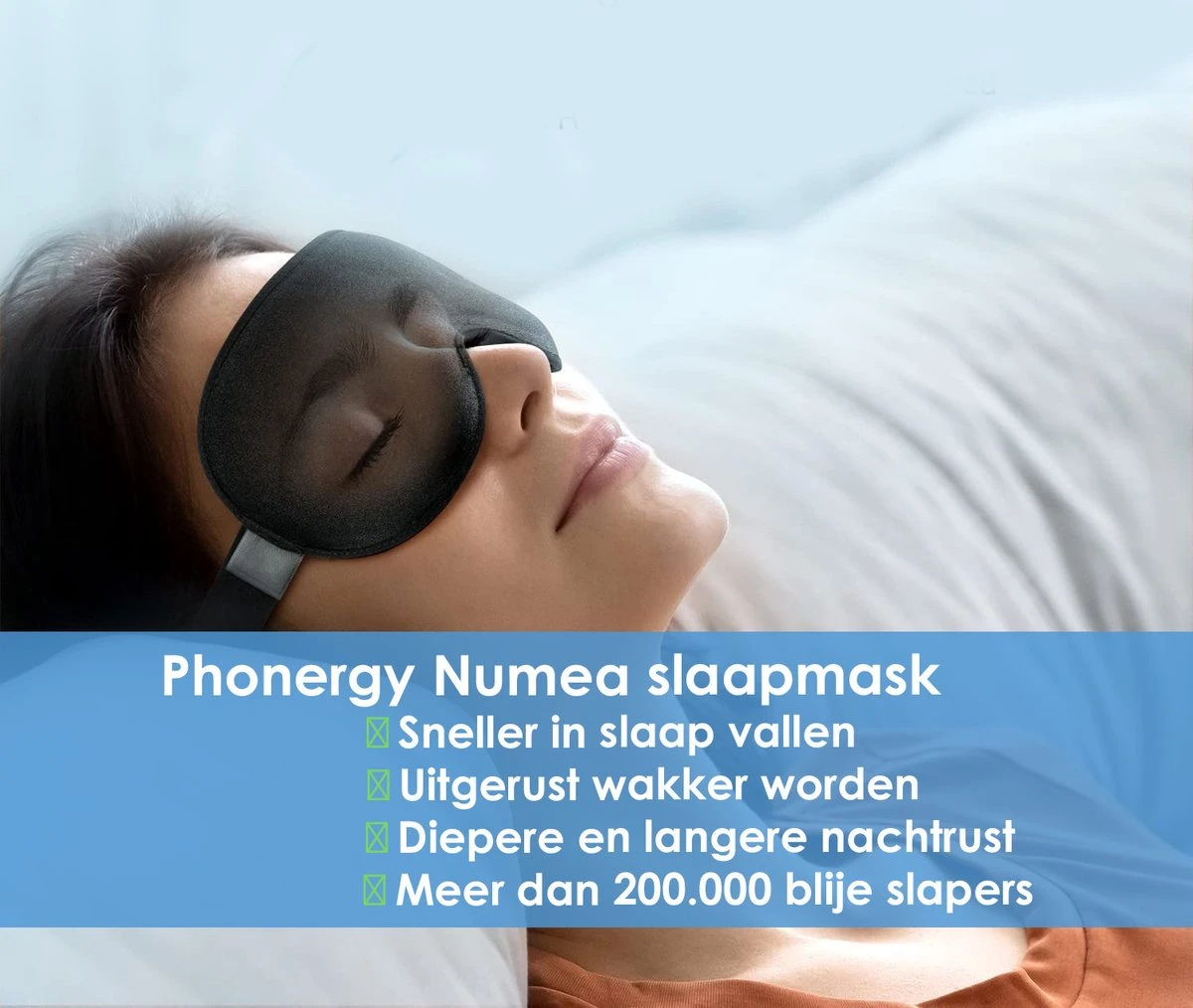 Phonergy Numea - Slaapmasker- Oogmasker- 3D Ergonomisch- Eco Traagschuim- Biologisch - 100% Verduisterend- Handgemaakt - Zwart 5 Phonergy Numea - Slaapmasker- Oogmasker- 3D Ergonomisch- Eco Traagschuim- Biologisch - 100% Verduisterend- Handgemaakt - Zwart - Afbeelding 3